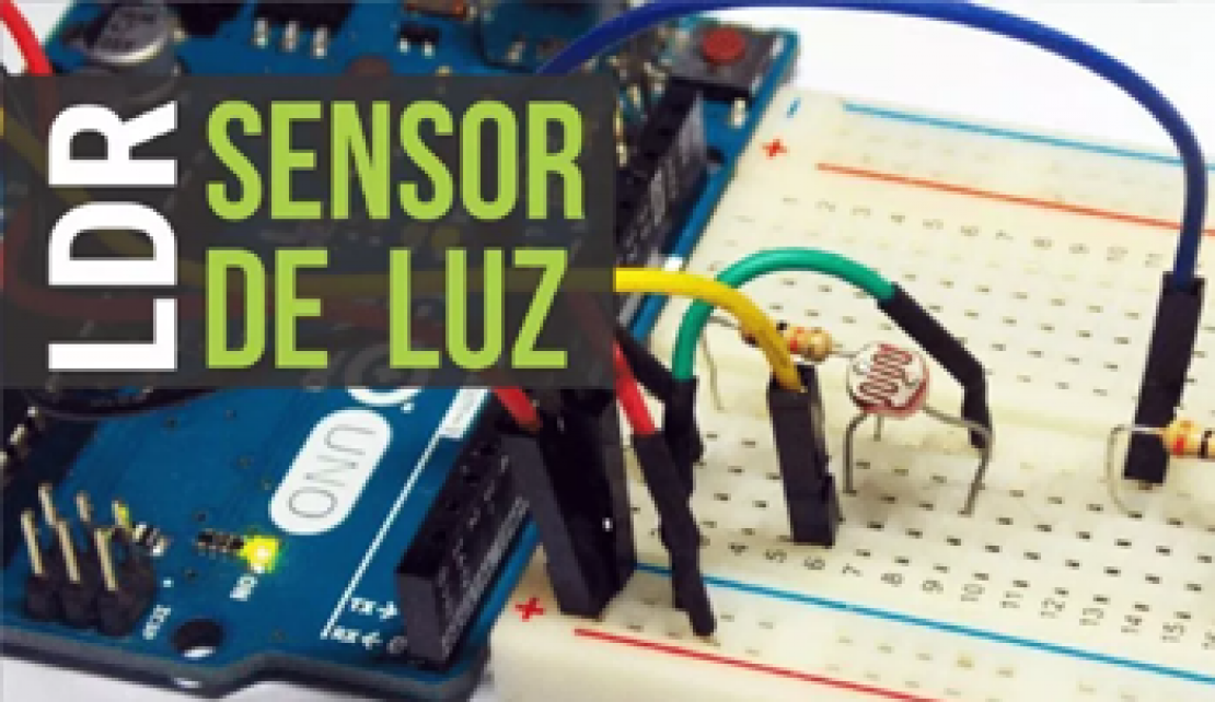 Sensor de luz com LDR para controlar uma lâmpada