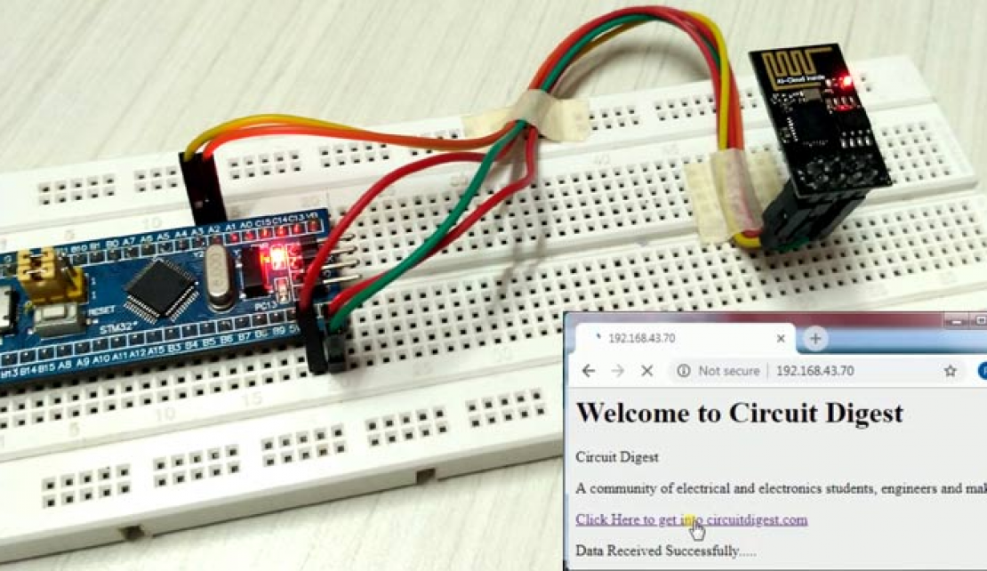 Conectando o ESP8266 ao STM32F103C8: Criando um Servidor da Web